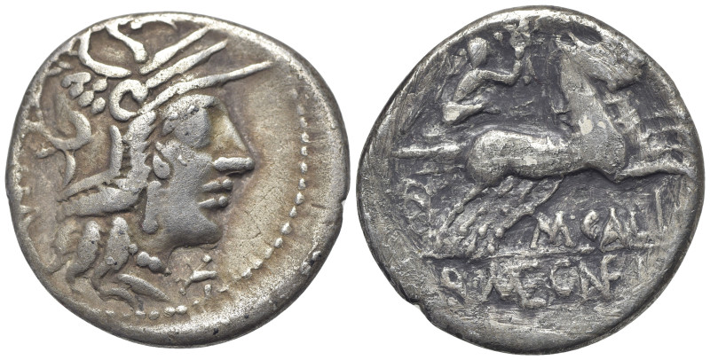 M. Calidius, Q. Metellus, and Cn. Fulvius, Rome, 117-116 BC. AR Denarius (20mm, ...