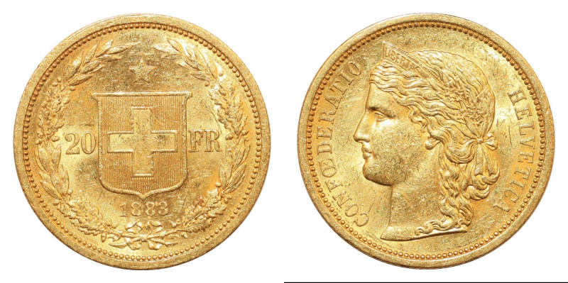 - Type: 20 Francs
- Purity: 900
- Metal: Gold
- Weight: 6.44g
- Country: Switzer...