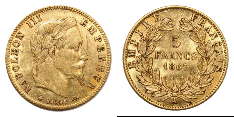 - Type: 5 Francs
- Purity: 900
- Metal: Gold
- Weight: 1.59g
- Country: France
-...