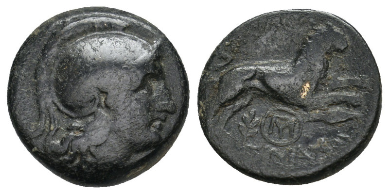 KINGS OF THRACE (Macedonian). Lysimachos (305-281 BC). Ae.
4.79 Gr. 17.6 mm.