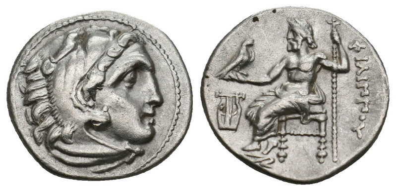 KINGS OF MACEDON. Philip III Arrhidaios (323-317 BC). Drachm.
4.18 Gr. 17.8 mm.