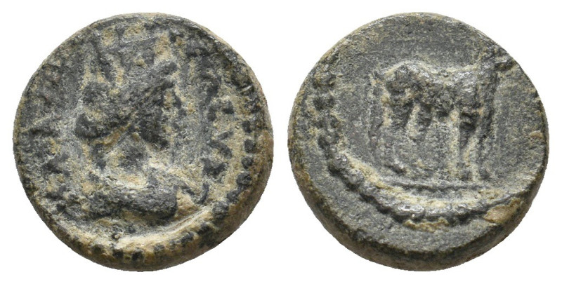 ASIA MINOR. Uncertain ( 100-0 BC ). Ae.
2.56 Gr. 13.2 mm.