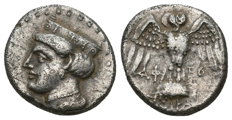 PONTOS. Amisos. Drachm (Circa 4th century BC).
5.55 Gr. 18.2 mm.