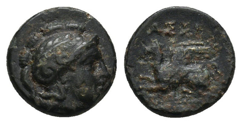 TROAS. Assos. Ae (Circa 400-241 BC).
1.33 Gr. 11 mm.