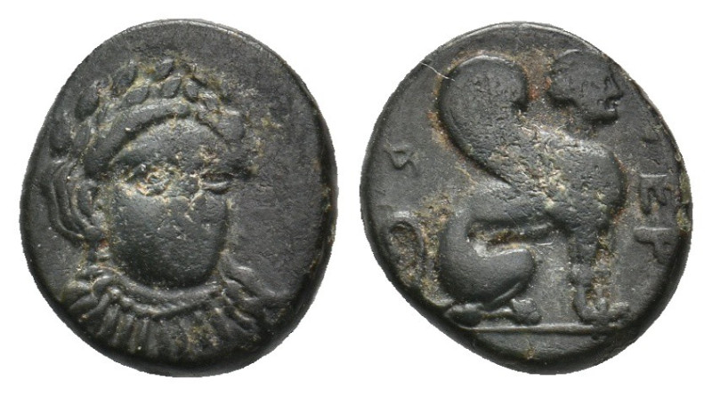 TROAS. Gergis. Ae (4th century BC).
1.66 Gr. 11.7 mm.