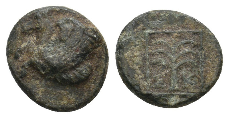 TROAS. Skepsis. Ae (4th century BC).
1.2 Gr. 11.4 mm.