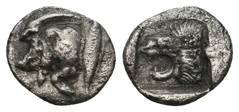 MYSIA. Kyzikos. Obol (Circa 450-400 BC).
1.22 Gr. 11.4 mm.