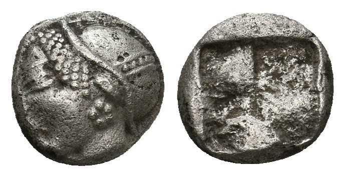 IONIA. Phokaia. Diobol (Circa 521-478 BC).
1.29 Gr. 9.1 mm.