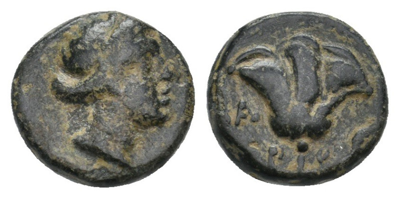 CARIA. Rhodes. Ae (Circa 404-385 BC).
1.67 Gr. 11 mm.