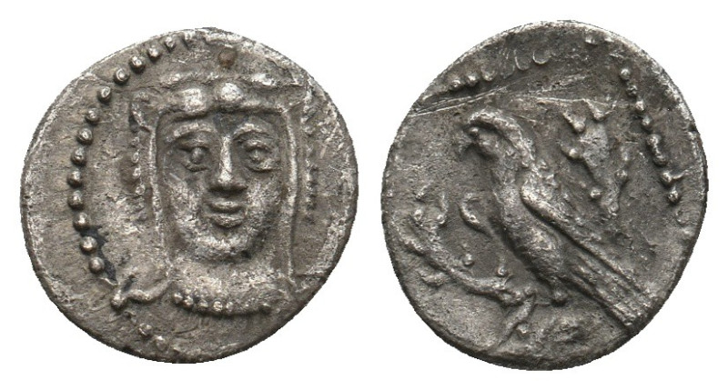 CILICIA. Uncertain. Obol (4th century BC).
0.70 Gr. 10.7 mm.