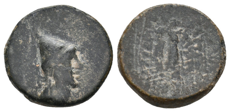 KINGS OF ARMENIA. Tigranes VI (First reign, 60-62). Ae.
20.8 Gr. 18.3 mm.