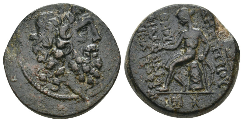 SELEUKID KINGDOM. Demetrios II Nikator (First reign, 146-138 BC). Ae.
15.31 Gr....