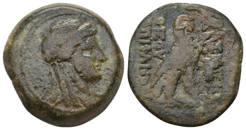 SELEUKID KINGS OF SYRIA. Antiochos IV Epiphanes, 175-164 BC.
18.59 Gr. 30 mm.