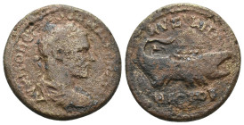 MYSIA. Kyzikos. Macrinus (217-218). Ae.
8.09 Gr. 25.7 mm.