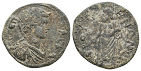 PHRYGIA. Bruzus. Geta (209-211). Ae.
6.07 Gr. 25.5 mm.
