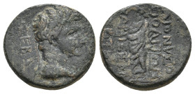 PHRYGIA. Dionysopolis. Tiberius as Augustus. 14-37 AD.
5.21 Gr. 17.6 mm.