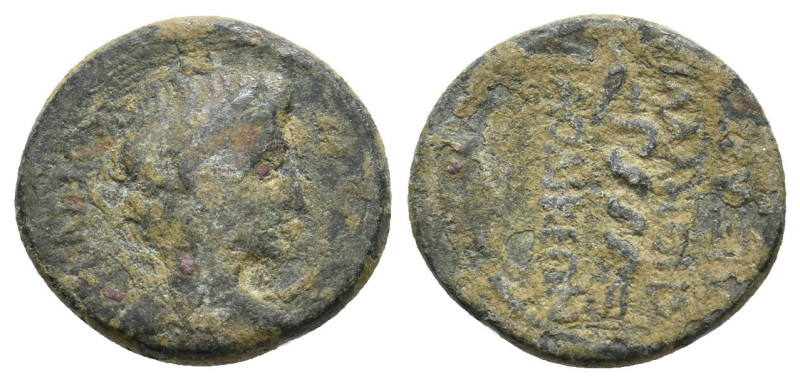 PHRYGIA. Laodicea ad Lycum. Augustus (27 BC-14 AD). Ae.
2.91 Gr. 17 mm.