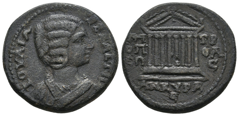 GALATIA. Ankyra. Julia Domna (Augusta, 193-211). Ae.
18.7 mm. 30.7 mm.