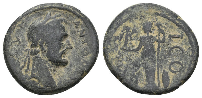 LYCAONIA. Iconium. Antoninus Pius (138-161). Ae.
4.64 Gr. 20.8 mm.