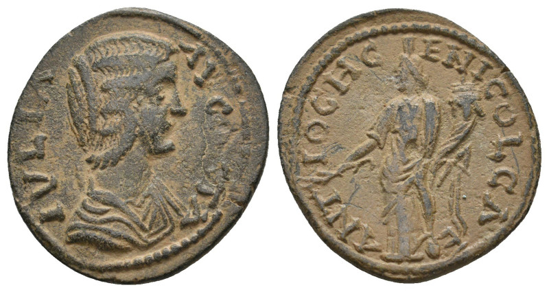 PISIDIA. Antioch. Julia Domna (Augusta, 193-211). Ae.
4.71 Gr. 23.5 mm.