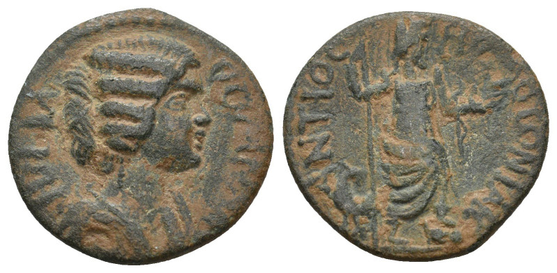 PISIDIA. Antioch. Julia Domna (Augusta, 193-211). Ae.
4.43 Gr. 20.8 mm.