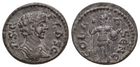 PISIDIA. Colbasa. Geta (Caesar, 198-208) Ae.
Extremely Rare.
4.27 Gr. 19.9 mm.