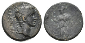 PAMPHYLIA. Side. Tiberius. (14-37 AD). Ae.
3.88 Gr. 17.3 mm.