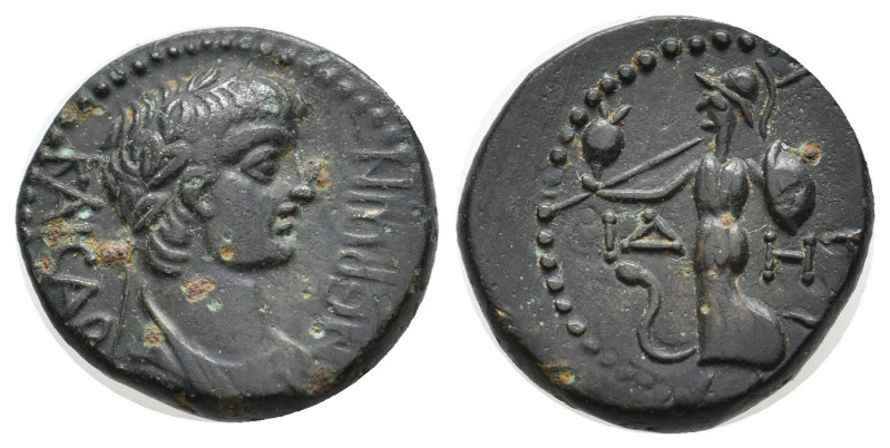 PAMPHYLIA. Side. Nero (54-68). Ae.
4.57 Gr. 18.1 mm.