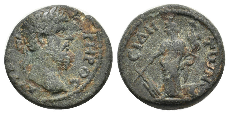 PAMPHYLIA. Side. Lucius Verus (161-169). Ae.
5.73 Gr. 18.1 mm.