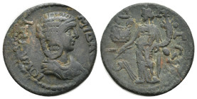 PAMPHYLIA. Side. Julia Domna (Augusta, 193-217). Ae.
8.52 Gr. 24.6 mm.