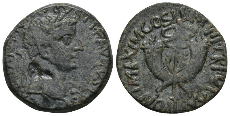 TIBERIUS (14-37). Dupondius. Commagene.
11.96 Gr. 29.3 mm.