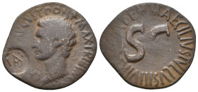 AUGUSTUS (27 BC-AD 14) Ae. Rome.
7.32 Gr. 29.3 mm.