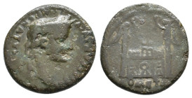 TIBERIUS (Caesar, 4-14). Semis. Lugdunum.
4.28 Gr. 18.9 mm.