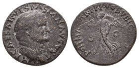 VESPASIAN (69-79). Semis. Uncertain mint in Asia Minor, possibly Ephesus.
4 Gr. 19.7 mm.