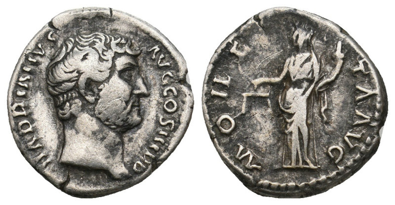 HADRIAN (117-138). Denarius. Rome.
3.23 Gr. 17.5 mm.