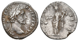 ANTONINUS PIUS (138-161). Denarius. Rome.
3.13 Gr. 17.8 mm.