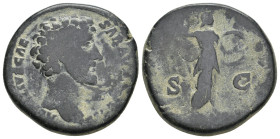MARCUS AURELIUS (161-180). Sestertius. Rome.
23.32 Gr. 31 mm.