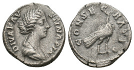DIVA FAUSTINA II (Died 175/6). Denarius. Rome.
3.30 Gr. 17.9 mm.