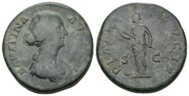 FAUSTINA II (Augusta, 147-175). As or Dupondius. Rome.
25.3 Gr. 31.5 mm.