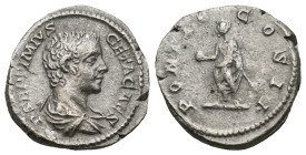 GETA (Caesar, 198-209). Denarius.
3.1 Gr. 19.2 mm.
