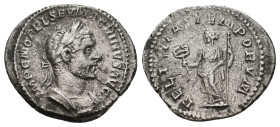 MACRINUS (217-218). Denarius. Rome.
3.2 Gr.