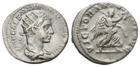 ELAGABALUS (218-222). Denarius.
6 Gr. 21.3 mm.
