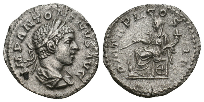 ELAGABALUS (218-222). Denarius.
2.47 Gr. 19.3 mm.