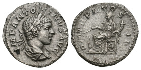 ELAGABALUS (218-222). Denarius.
2.47 Gr. 19.3 mm.
