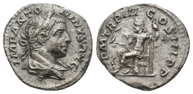 ELAGABALUS (218-222). Denarius.
2.5 Gr. 18.1 mm.