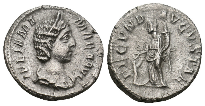 JULIA MAMAEA (Augusta, 222-235). Denarius.
3.7 Gr. 19.7 mm.