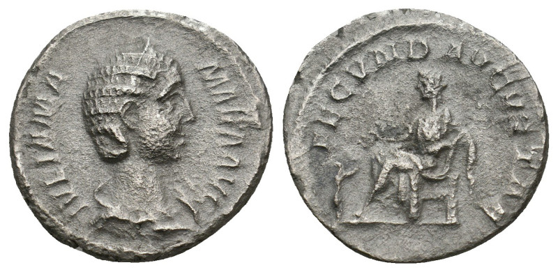 JULIA MAMAEA (Augusta, 222-235). Denarius.
2.34 Gr. 18.7 mm.