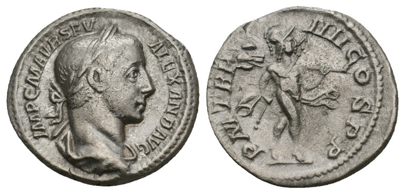 SEVERUS ALEXANDER (222-235). Denarius.
2.79 Gr. 19.1 mm.
