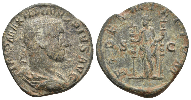 MAXIMINUS THRAX (235-238). Sestertius.
15.33 Gr. 29.7 mm.