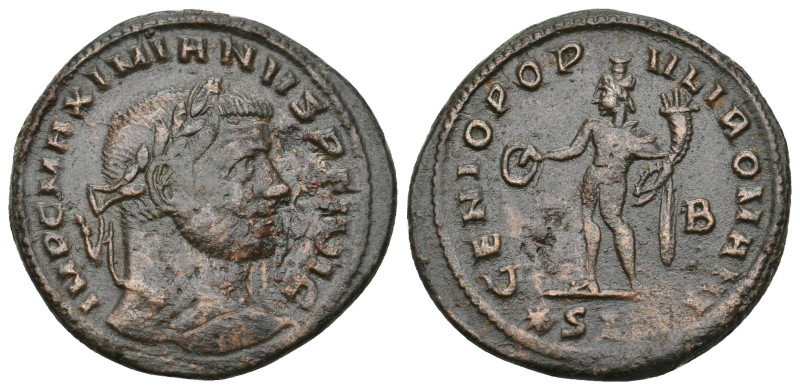 MAXIMIANUS HERCULIUS (286-305). Follis.
8.96 Gr. 28.8 mm.